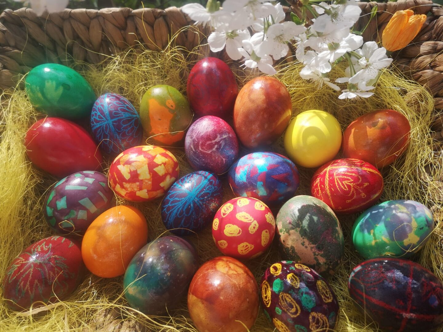 uova dipinte a mano per la Pasqua ortodossa